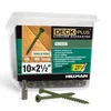 Deck Plus #10 x 2-1/2 in green deck screws, 365 piece box