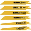 DEWALT DW4856 6-piece bi-metal reciprocating saw blade set
