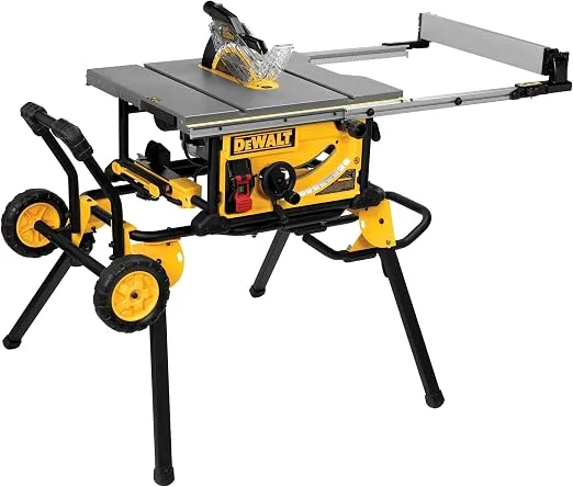 DEWALT DWE7491RS 10-inch portable table saw with rolling stand