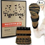 Non-slip traction socks for dogs on hardwood floors