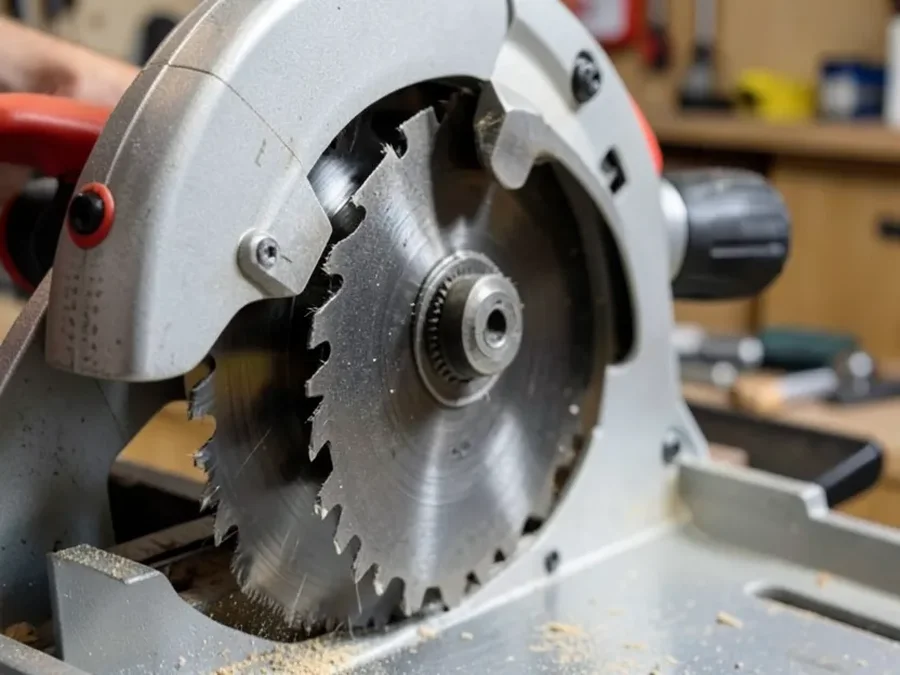 Dual bevel miter saw tilt mechanism