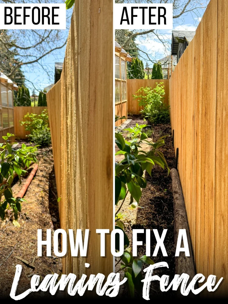 How to Straighten a Wooden Fence Post Without Removing It