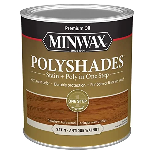 Minwax PolyShades stain and polyurethane finish, Antique Walnut satin