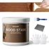 MOLLOR water-based wood stain and sealer in Teak with brush and gloves