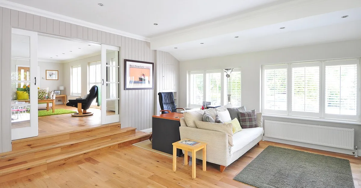 Wide-plank engineered hardwood floor similar to Monarch Plank oak and walnut styles