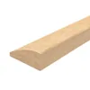 Unfinished red oak reducer strip with pre-drilled nail holes
