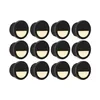 GKOLED 12-pack recessed low voltage LED step riser lights in black