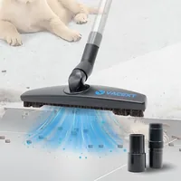 Upgraded horsehair hardwood floor vacuum attachment with flexible brush head