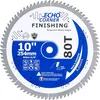 Negative 5 degree hook angle 10 inch radial arm saw blade