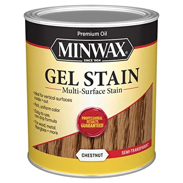 Minwax Gel Stain for interior wood surfaces, Chestnut