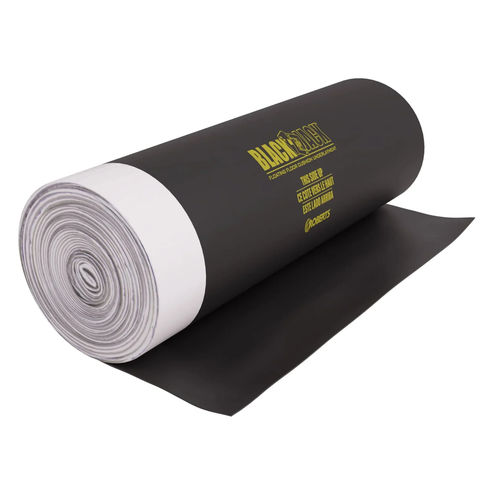Roberts Black Jack underlayment roll for floating engineered wood floors