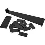 Flooring installation kit with tapping block, pull bar, and spacers