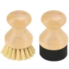 Bamboo Oil Applicator + Sisal Scrub Brush Set