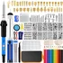 116-Piece Adjustable Temperature Wood Burning Kit for Beginners