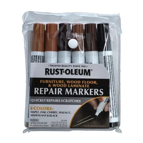 Rust-Oleum Wood Stain Repair Marker Kit, 6 colors