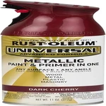 Rust-Oleum Universal All Surface Metallic Spray Paint in Dark Cherry, 11 oz can