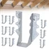 Galvanized steel joist hanger for 2x6 lumber, 10-pack