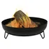 Sunnydaze 23-inch portable black steel fire pit bowl