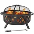 Sunnydaze Crossweave 36-inch large round wood-burning fire pit