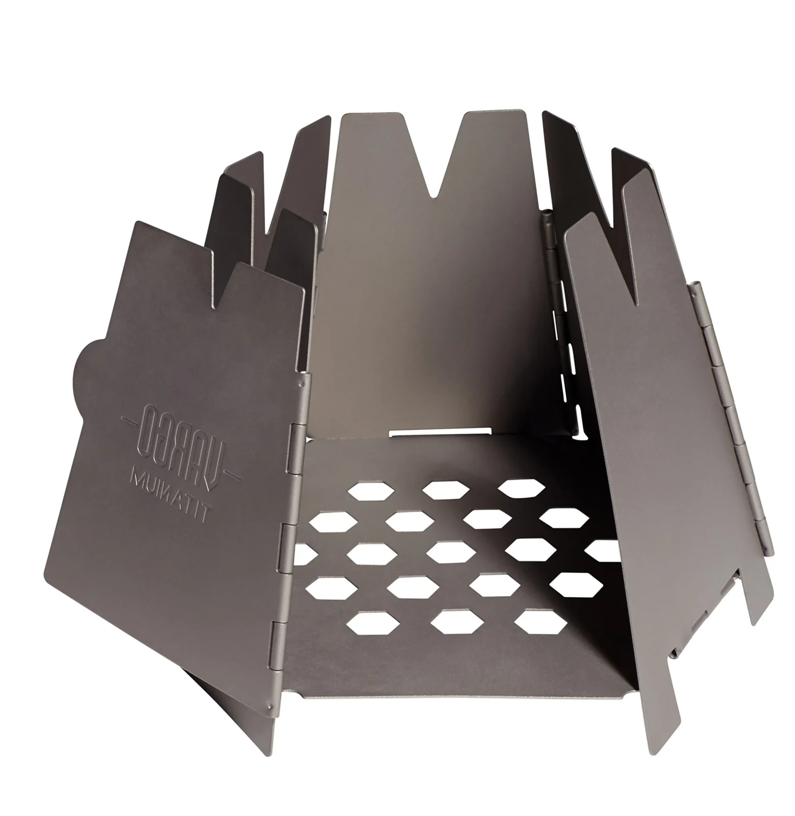 Vargo Hexagon stainless steel folding wood-burning backpacking stove