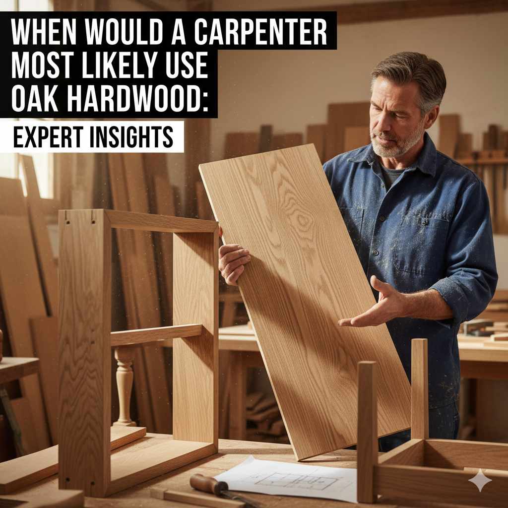When Would a Carpenter Most Likely Use Oak Hardwood
