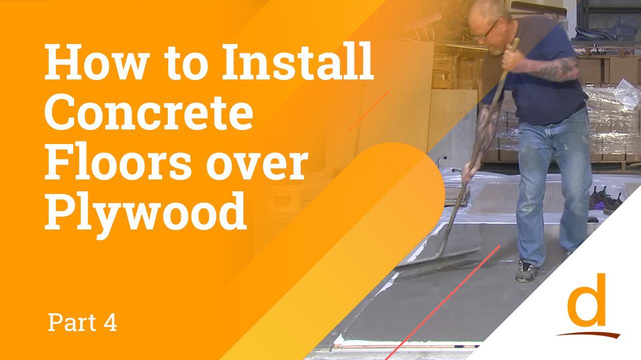 Can You Pour Self Leveling Concrete Over Plywood