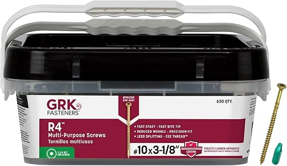 GRK R4 multi-purpose framing screws, #10 x 3-1/8 inch