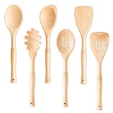 Hard maple wooden utensil set Gudamaye 6-piece hard maple wooden cooking utensil set