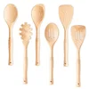 Gudamaye 6-piece hard maple wooden cooking utensil set