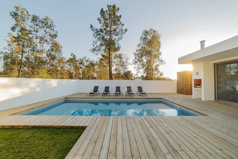 How Much Does a Small Wood Deck Cost around Pool