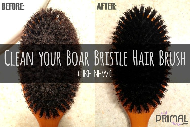 How to Clean Boar Bristle Brush With Wooden Handle