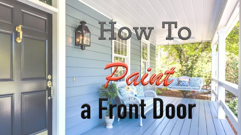 How to Paint Metal Front Door Without Removing It