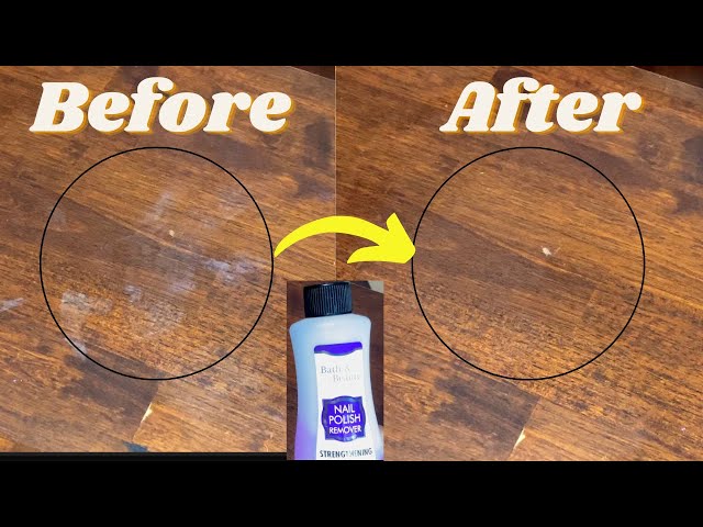How to Remove Fingernail Polish Remover from Wood