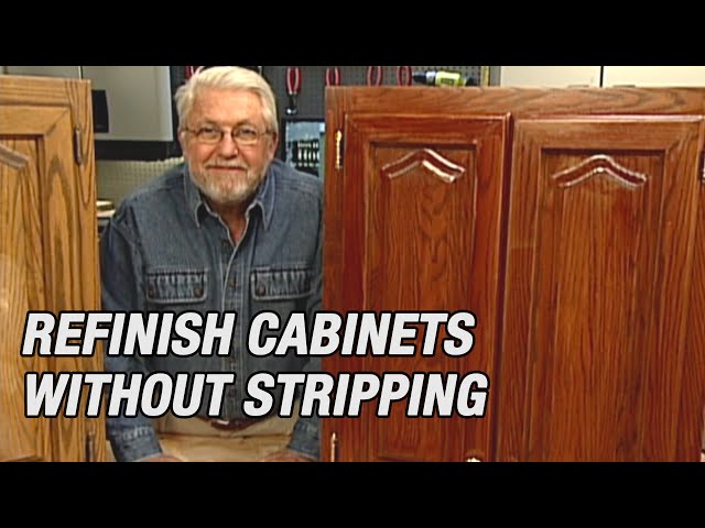 How to Restain Kitchen Cabinets Without Stripping