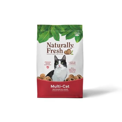 Naturally Fresh walnut shell cat litter, 30 lb multi-cat bag