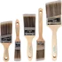 Pro Grade 5-piece paint brush set for walls trim and stain
