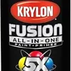 Krylon Fusion All-In-One matte black spray paint and primer can