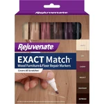 Rejuvenate Exact Match wood furniture and floor repair markers, 6 count