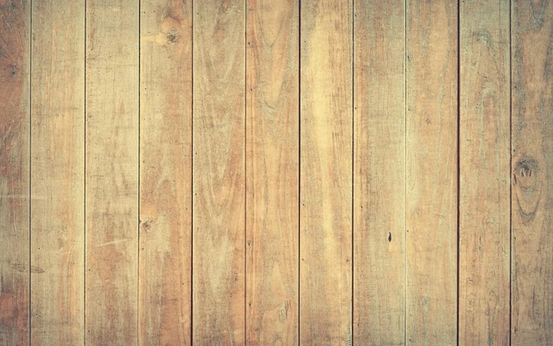 Natural hardwood floor with a clear polyurethane finish