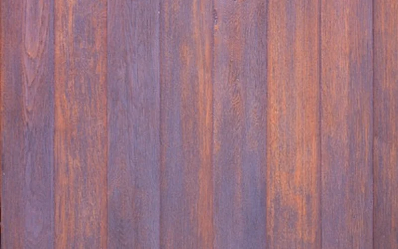 Stained and finished wood plank flooring, a different finish type than laminate