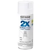 Rust-Oleum Painters Touch 2X Ultra Cover gloss white spray paint can, dries to touch in 20 minutes
