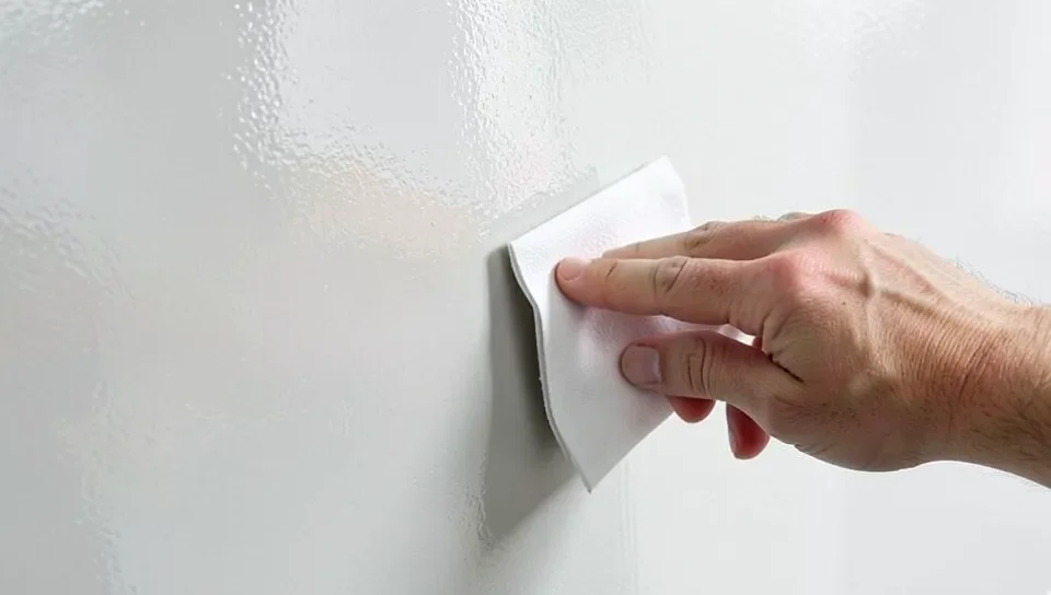 Sanding a glossy painted surface before repainting