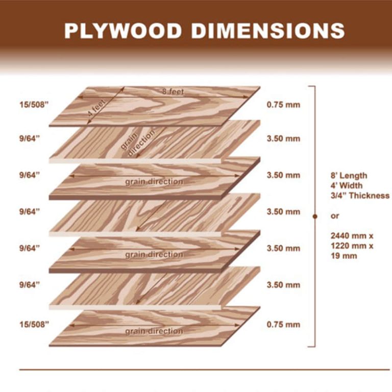 What are the Dimensions of a Standard Sheet of Plywood