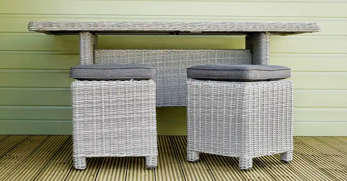 clean wood furniture in a bright living room after smoke odor treatment