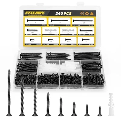 FIXLINK Wood Screws Assortment Kit