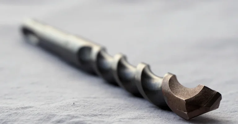 twist drill bit close-up used to compare 5/32 and 7/32 inch pilot hole sizes