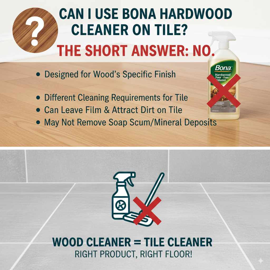 Can I Use Bona Hardwood Cleaner on Tile