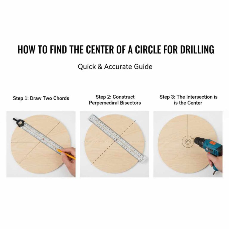 How to Find the Center of a Circle for Drilling