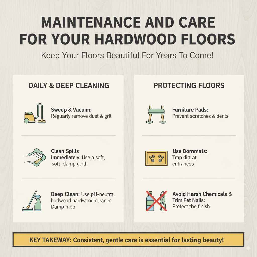 Maintenance and Care for Your Hardwood Floors