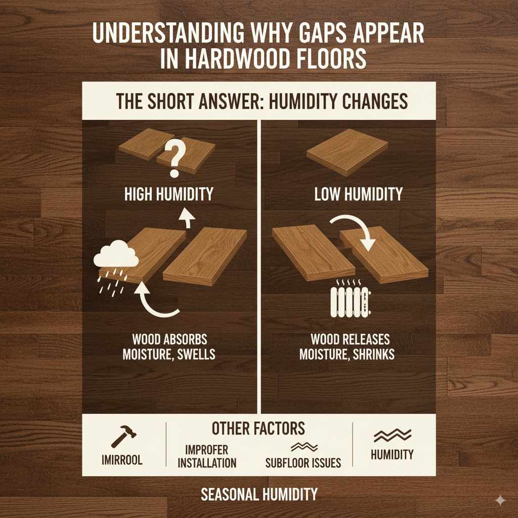 Understanding Why Gaps Appear in Hardwood Floors